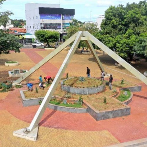 Município de Araguaína realiza reforma na praça das nações um dos cartões postais da cidade