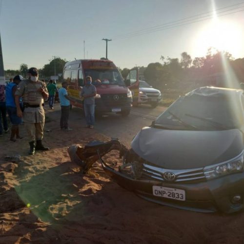 Fatalidade! Acidente envolvendo carro e moto deixam dois mortos em Araguatins no Bico