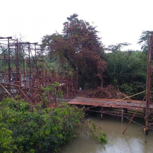 Obras de construção de ponte sobre o Córrego Aranha, que liga Palmeirante a Nova Olinda está em processo de finalização, diz Governo