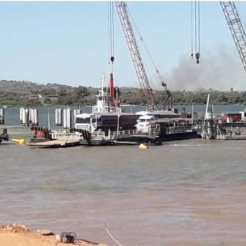 Balsa bate em pilastra da ponte que liga Xambioá a São Geraldo do Araguaia