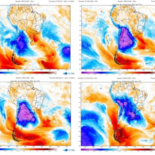 Surpresa: Estado do Tocantins recebe parte de massa de ar polar que vem do sul do Brasil