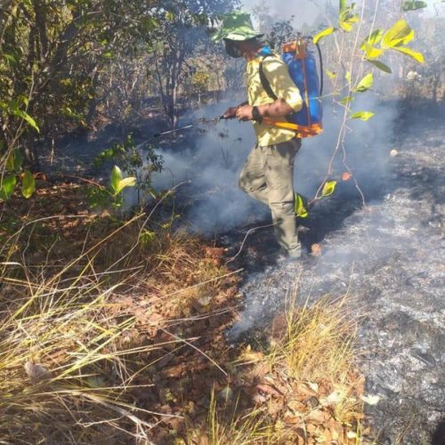 Prefeitura de Couto Magalhães combate foco de fogo em chácaras na zona rural do município