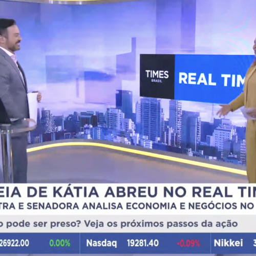 Kátia Abreu destaca o Brasil como potência global do agronegócio durante sua estreia como comentarista na CNBC Brasil.