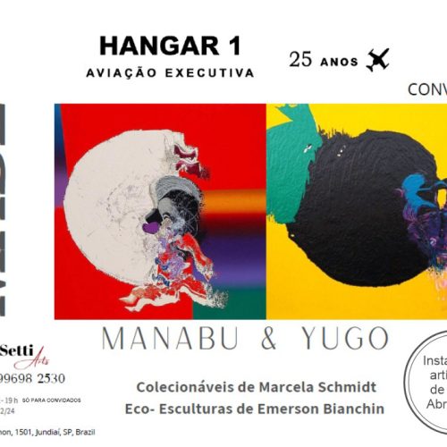 Hangar 1 Aviação Executiva comemora seus 25 anos com homenagem a Manabu Mabe